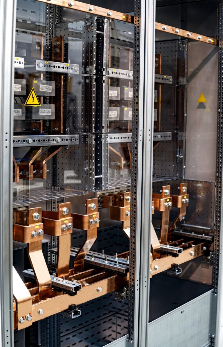 A HighTech entrega painéis de alta tensão com estrutura reforçada e barramentos otimizados, ideais para operações industriais que exigem máxima performance e proteção elétrica.